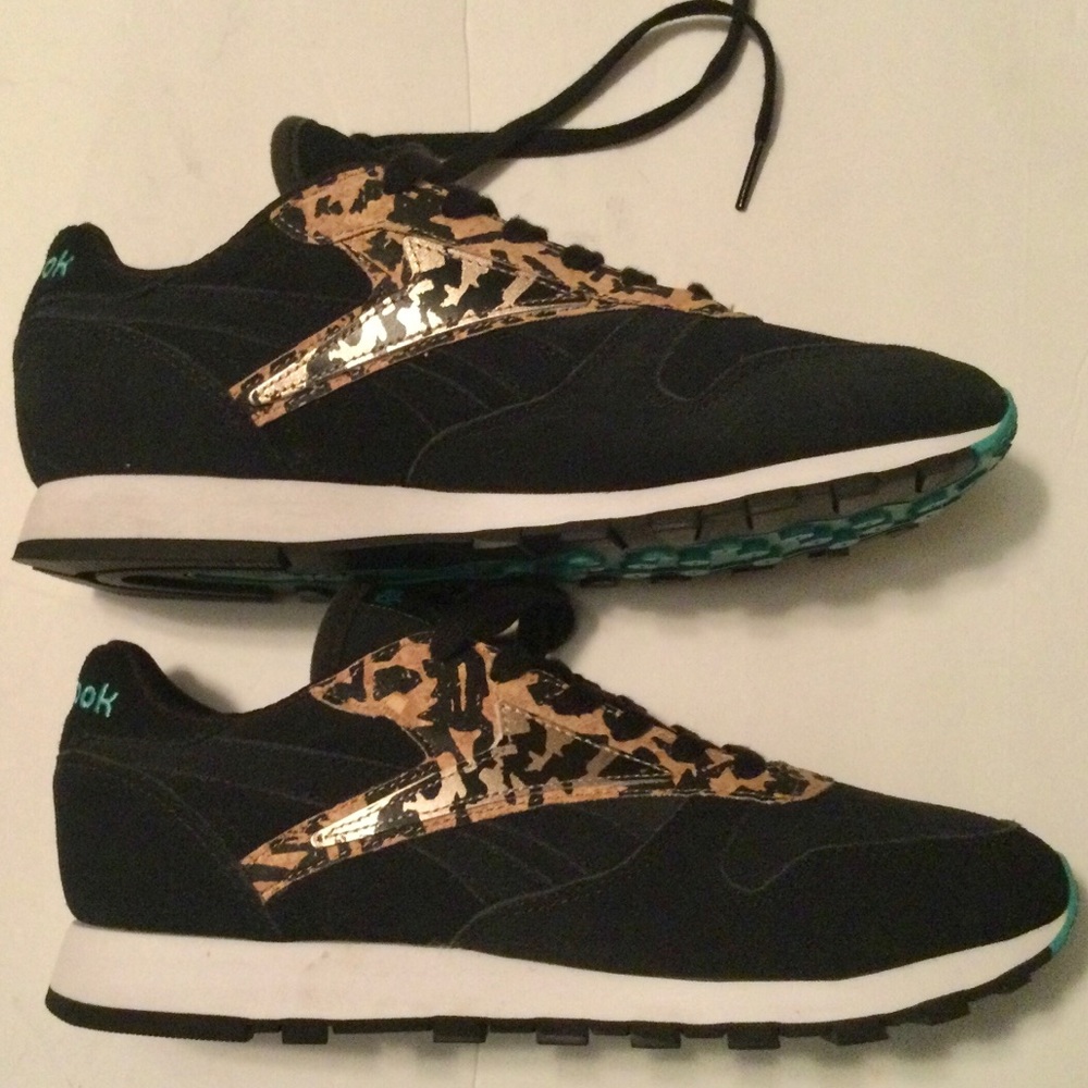 REEBOK CLASSIC LEOPARD PRINT SNEAKERS